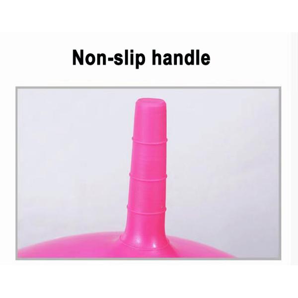 Outdoor Fun Essential Unisex Jumping Ball with Fluffy Plush Cover and Rainbow Design