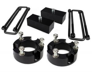 Aluminum Coil Spacer Lift Kit 2'' Inch Front Thickness Anodized Black Finish