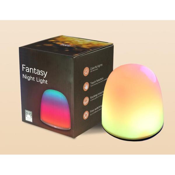 Portable Battery Operated Night Light , Colorful Rgb Led Light For Bedroom