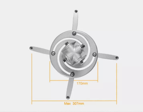 Wall Distance 375mm Projector Ceiling Mount Bracket 360 Adjustable