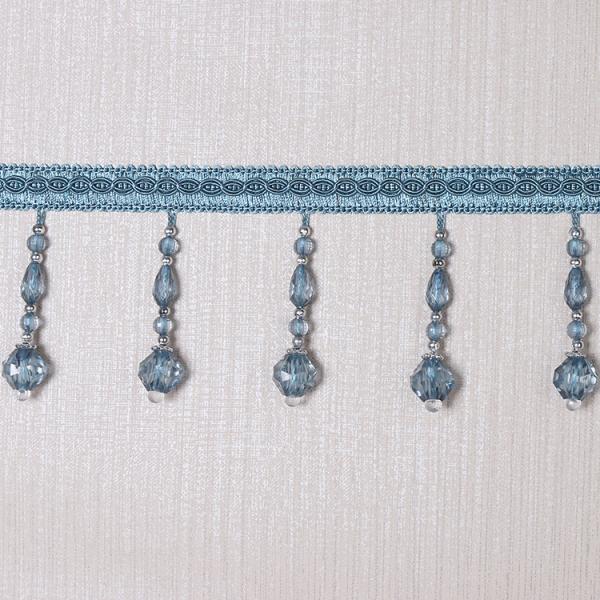 Handmade fashionable chain beads lace tassels fringes for curtain/sofa/pillow decoration