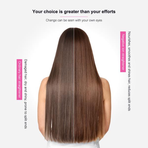 410F Ceramic Titanium Flat Iron 1 inch Rubber Handle with Private Label