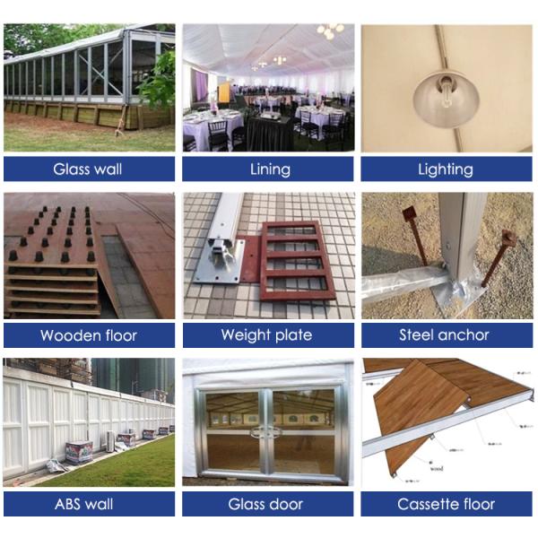 Aluminum Frame 2000 People 30x70m Clear Span Tent