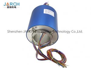 Cheap 2 ~ 72 Conductors blue 140mm through bore electrical slip ring / brush slip ring wholesale