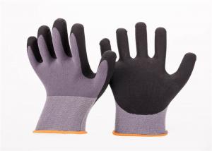 Cheap 13G Nylon Knitted Black Nitrile Coated Hand Gloves Resistant Abrasion wholesale
