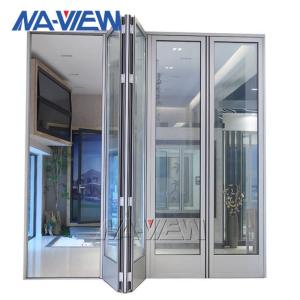 Cheap Waterproof Bifold Glass Windows Grey Aluminium Folding Windows wholesale