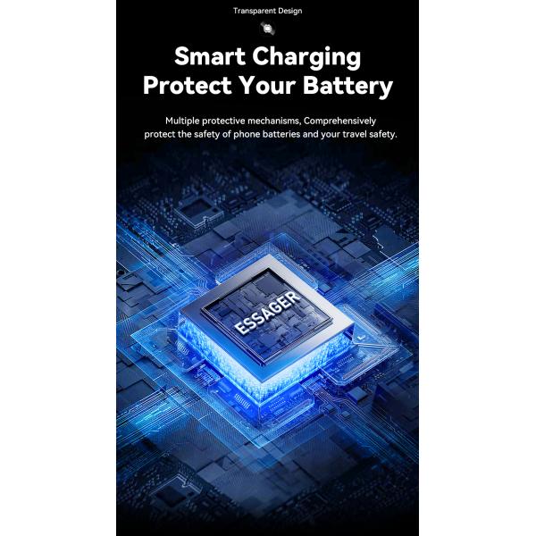 15W Wireless Charging Magnetic Car Phone Holder Essager ACPH004