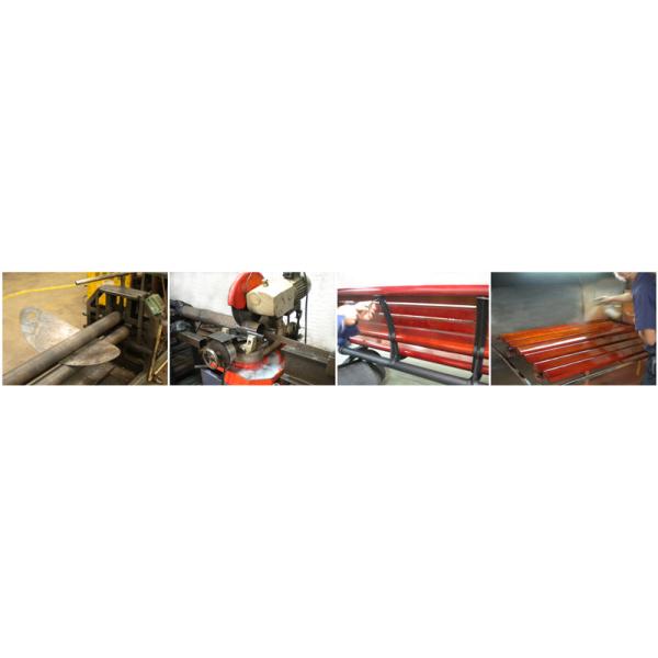 Matte Grey Embedded Outdoor Bollard Powder Coated Metal Material For Road Traffic