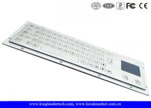 Cheap Brushed IP65 Kiosk Metal Industrial Keyboard With Touchpad Panel Mount From The Back wholesale