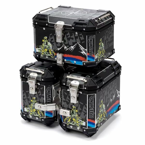 36L Large Capacity Aluminum Motorcycle Rear Top Case for Scooters and Motorcycles