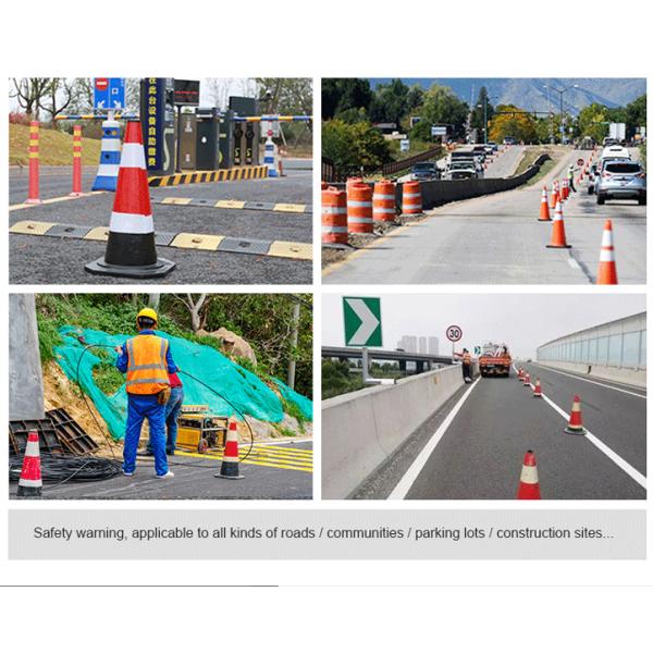 High Visibility Orange PVC Road Traffic Cone For Road Safety Precautions