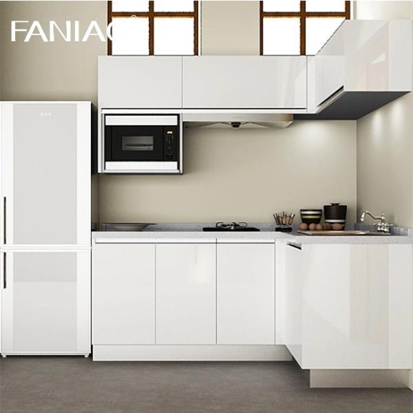 Mini Kitchenette Melamine Kitchen Cabinet for Hotel Kitchen Apartment Cabinet Project