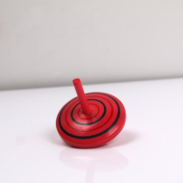 Natural Beech Wood Spinning Top Toy for Children