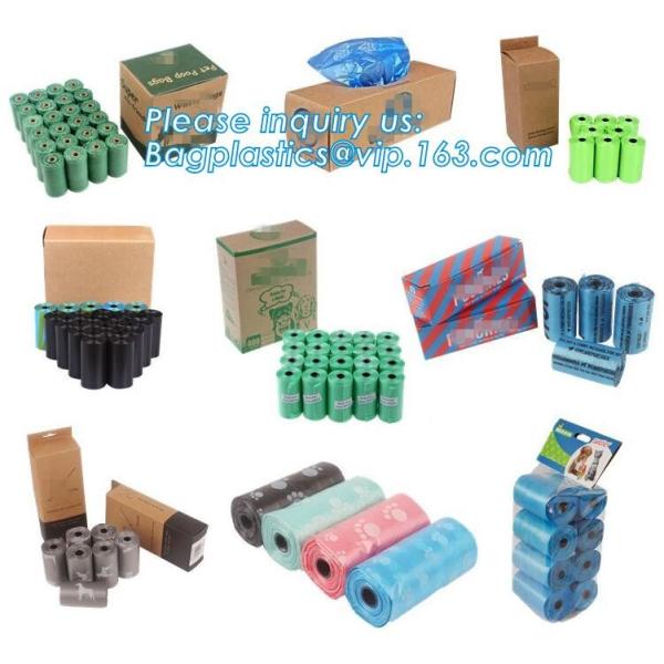 Nappy Baby Disposable Diaper Sacks, Degradable scented disposable baby diaper sack, green tie handle baby diaper sack