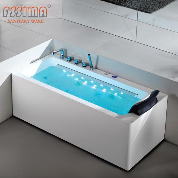 Indoor Single Person Hot Tub Massage Spa Corner 1500X750mm