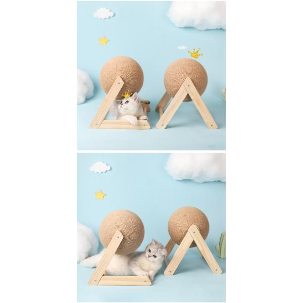 Cat Scratching Ball Toy Suitable Training Sisal Rope Board Crushing Foot Stocked Pet