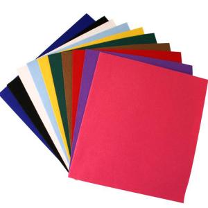 Cheap Multicoloured 1mm Thick Felt Sheet 160gsm Polyester Nonwoven Felt Fabric A4 wholesale