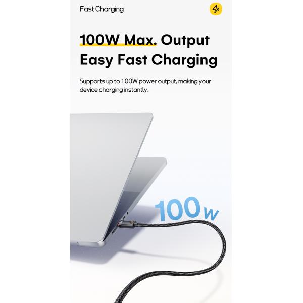 ESSAGER ES-X66 2 in 1 Cable USB C to Type C Lighting Data Charging Cable