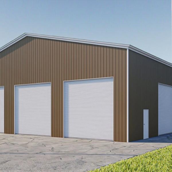 Hurricane Proof Prefabricated Steel Buildings Easy Installation Steel Shed Workshop