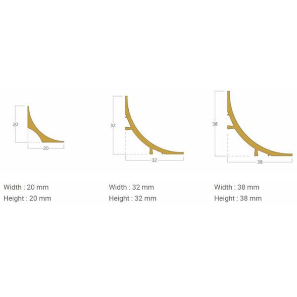 Antibacterial Hospital PVC Wall Skirting Coving with Cappings Strip Flooring Accessories