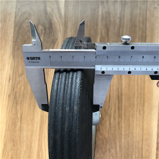 8x2 Solid Rubber Wheels For Trolleys Steel Hub Solid Rubber Tires For Dolly