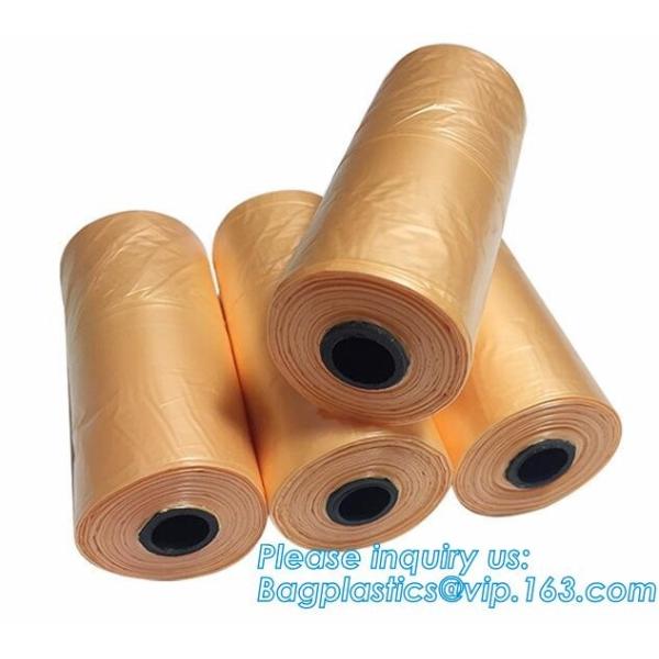 Nappy Baby Disposable Diaper Sacks, Degradable scented disposable baby diaper sack, green tie handle baby diaper sack