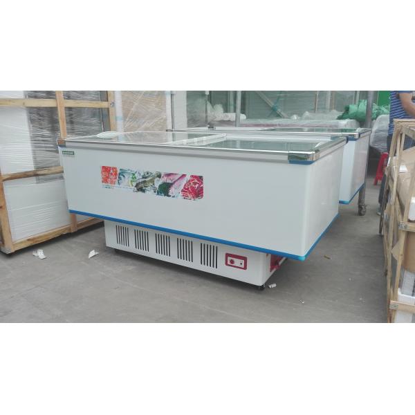 -18 ~ -22℃ Supermarket Chest Deep Freezer With Glass Sliding Door For Meat