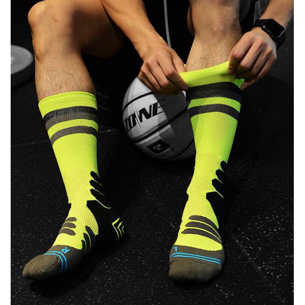 Custom Terry Cushioned Basketball Socks Colorful Athletic Performance Socks