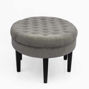 Cheap Simplicity Modern Ottoman Stool Bench Oval Tufted Footrest Fabric Coffee Table wholesale