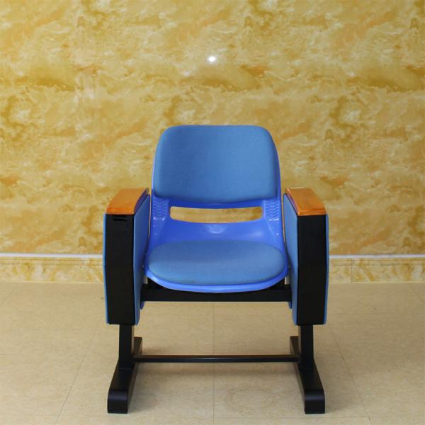 Flameproof Folding Cinema Seats With Double Steel Legs Movie Theater Antistatic