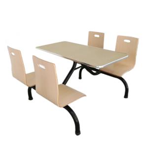 Cheap One Piece 4 Seat Dining Table Restaurant Snack Dining Table And Chairs wholesale