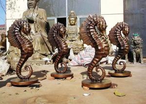China Customized Size Bronze Statue For Garden Decoration Hippocampus Design on sale