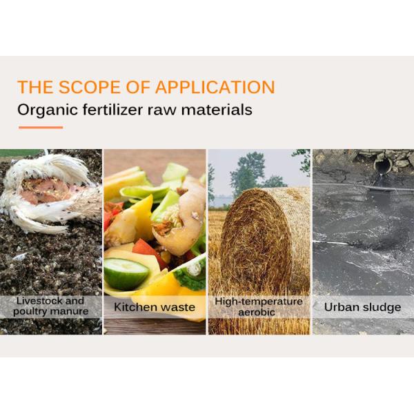 Chicken Manure Food Waste Compost Organic Fertilizer Production Line 2T/H Capacity