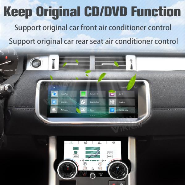 Viknav Car Radio For Land Rover Evoque L551 L538 (2012-2018) 10.25 inch With AC Air Conditioning Panel Climate Control