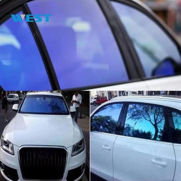 Windscreen Chameleon Window Tint 1x30m/roll Light Blue Chameleon Nano Ceramic Car Window Tint Solar Film