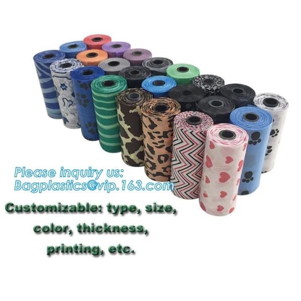 Nappy Baby Disposable Diaper Sacks, Degradable scented disposable baby diaper sack, green tie handle baby diaper sack