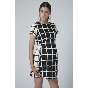 China Windowpane Check Print maternity dresses for pregnance office lady on sale