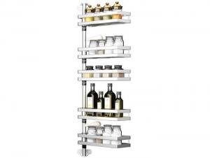 Cheap Flexible Kitchen Cabinet Basket / Multi - Layers Kitchen Rotating Shelf For Spices wholesale