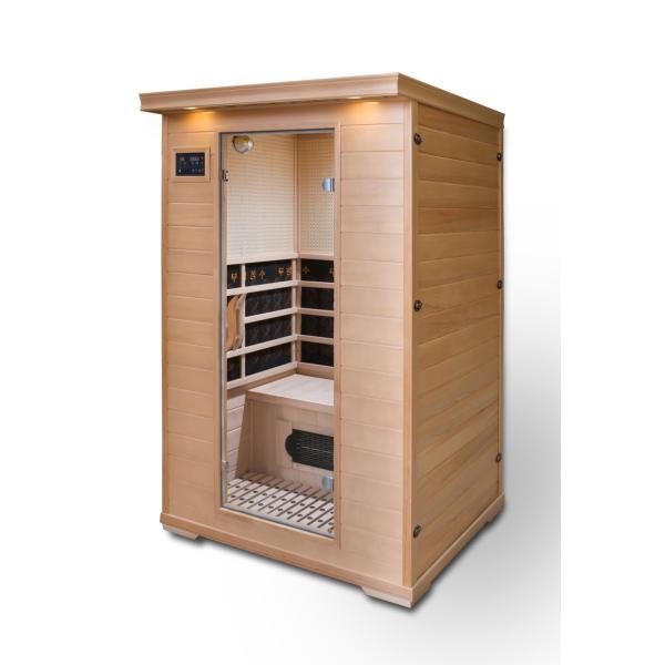 Single and double sauna sweat box beauty box far infrared tourmaline computer control panel steam bath home