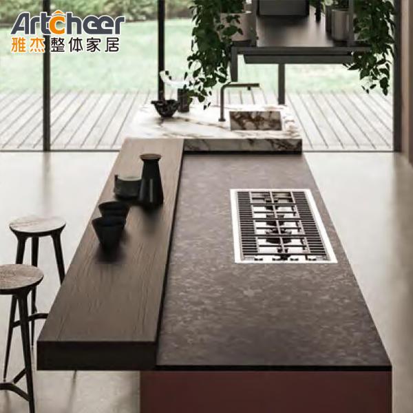 Customized Color and Durable Modern Kitchen Cabinet Furniture Set with Pull Down Basket