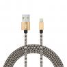 5V 2.4A Nylon Braided Lightning Cable 3FT 10FT Lightning USB Cable for sale