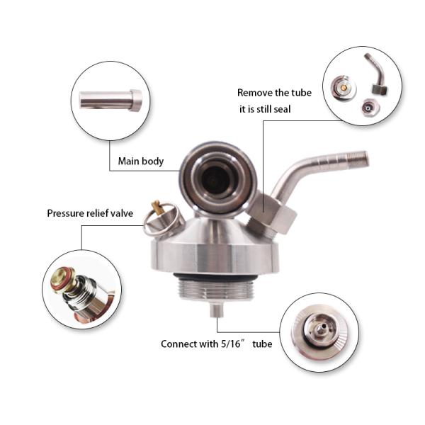 Pressurized SUS304 Small Beer Keg Dispenser For USA Tap