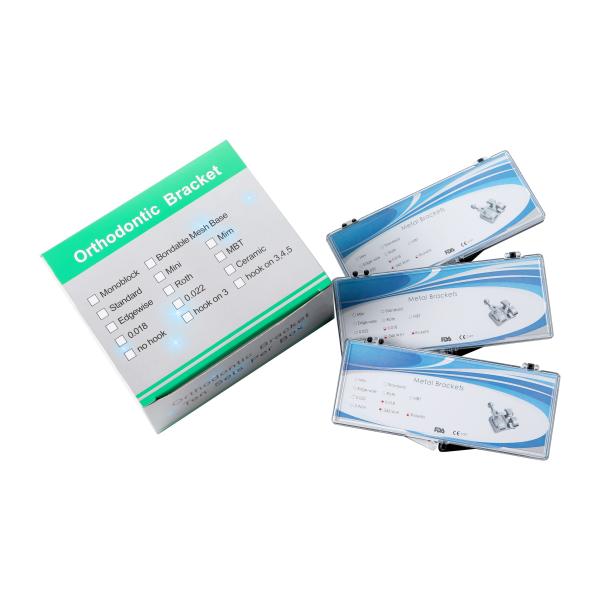 Self Ligating Metal Orthodontic Bracket Roth Braces 0.022 0.018 Slot