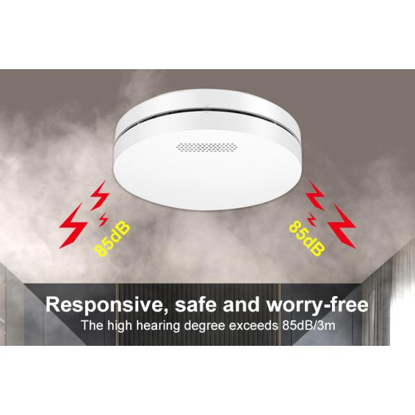 3 Years Warranty Wireless Smoke Fire Alarms Detector With European TUV CE Certification