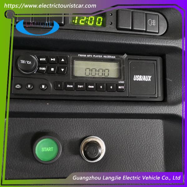 Manufacture 14 Seats Electric Shuttle Vans Sightseeing Car Chinese Mini Bus For Hotel