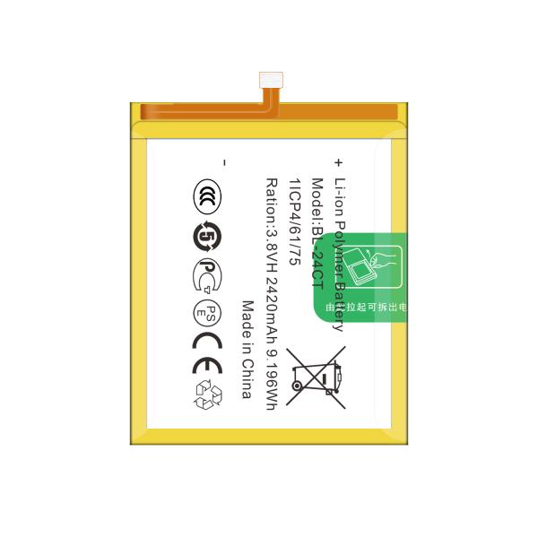 3.8V 2420mAh Lithium Cell Phone Battery BL-24CT for Tecno Phantom Z mini Z1 mini Rechargeable