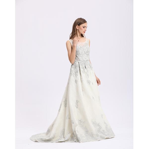 Women Elegant Party Long Prom Party Dress A - Line Patchwork For Formal Evening Party