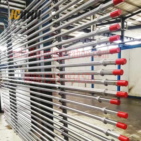 Carbon Steel Quarry Integral Rock Drill Rods / Integral Drill Steel 108mm Shank