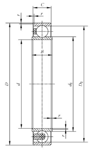 1000809AKIT2 45.7*61.8*9.5mm harmonic drive strain wave gear Flexible bearings