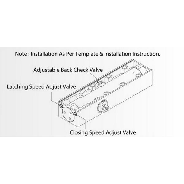 Medium Duty Commercial Eurospec Door Closer CE Listed 180 Degree Open Angle